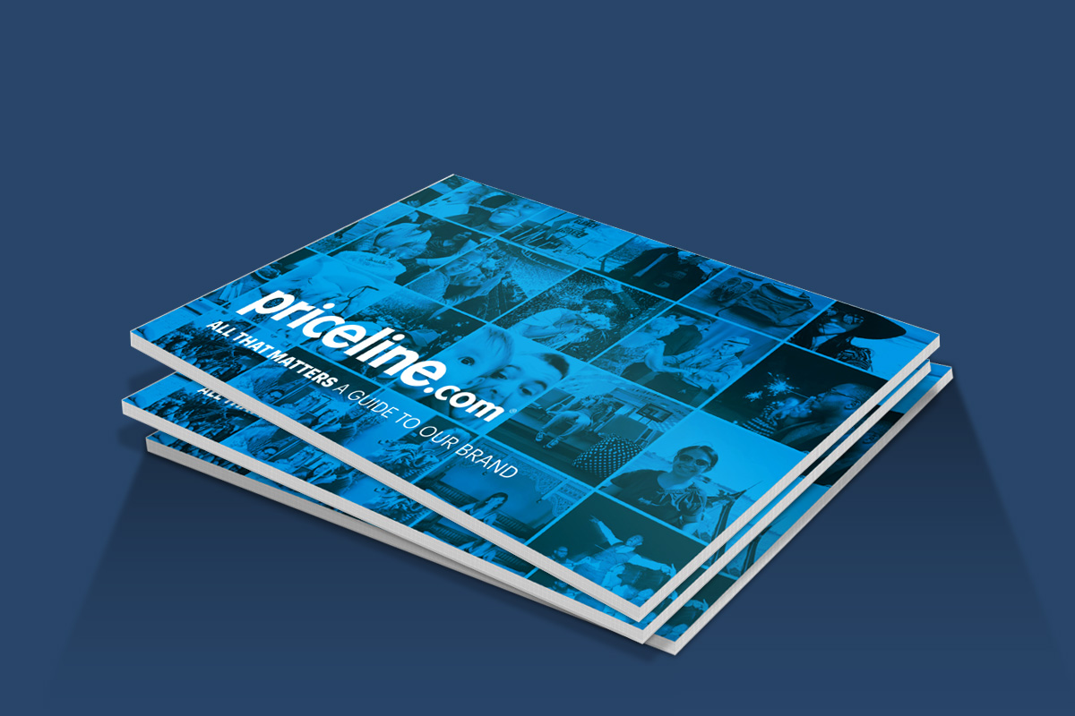The Priceline.com Brand Book was the internal guide for all new visual, design, and voice styles.